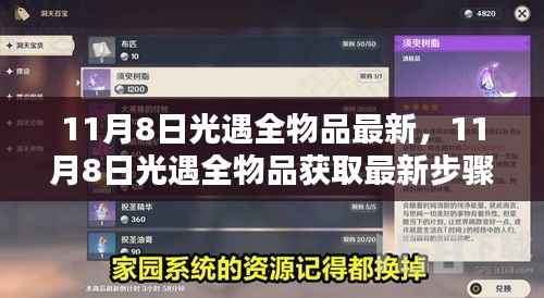 11月8日光遇全物品最新获取指南,从初学者到进阶用户的步骤指南