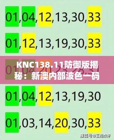KNC138.11防御版揭秘:新澳内部波色一码表安全策略深度分析