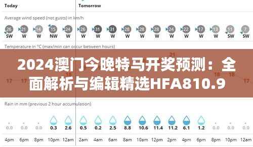 2024澳门今晚特马开奖预测：全面解析与编辑精选HFA810.94