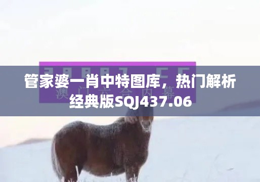 管家婆一肖中特图库,热门解析经典版SQJ437.06