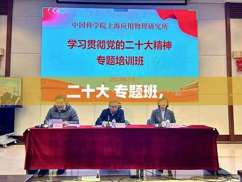 二十大 专题班,