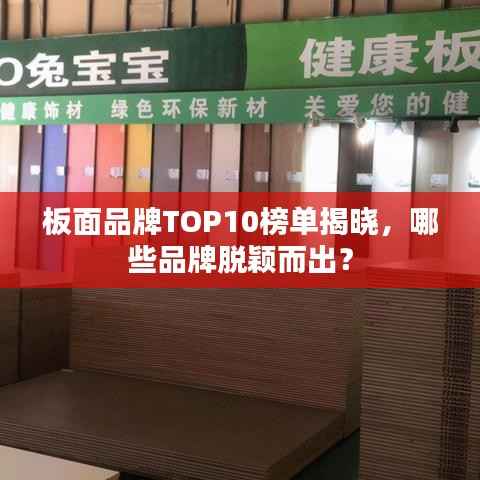 板面品牌TOP10榜单揭晓,哪些品牌脱颖而出?